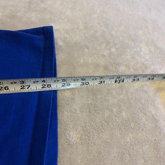 Champion Authentic Athleticwear Mens 2XL Blue Script Logo Graphic T-Shirt Gym - Picture 6 of 7